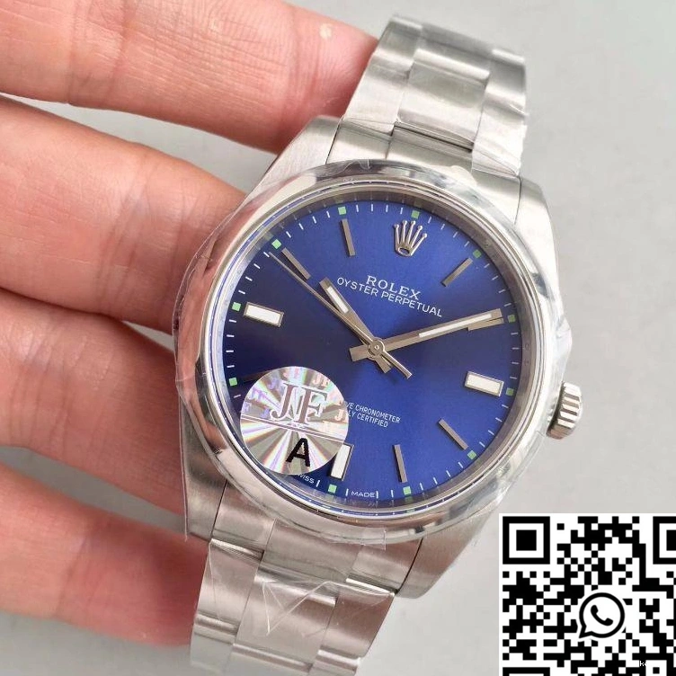 Factory Dial JF 39 Blue Rolex Oyster 114300 Perpetual 0111
